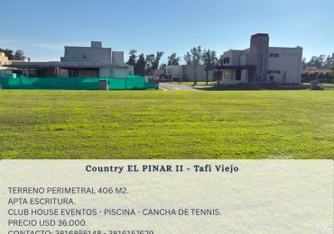 VENTA LOTE EN COUNTRY PINAR II